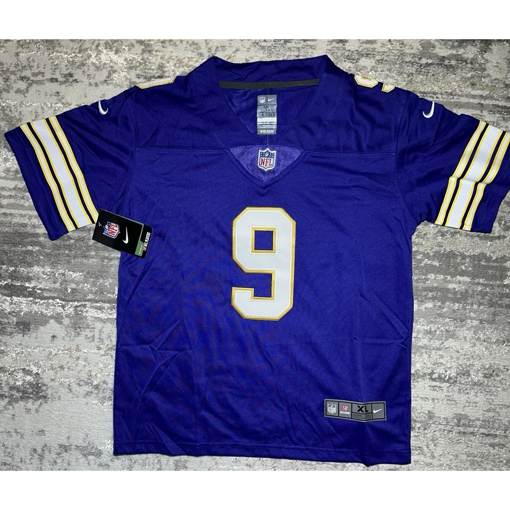 Minnesota Vikings NFL Jersey J.J. McCarthy #9- Nike On Field Purple XL NWT